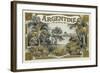 Argentine Brand Cigar Box Label-Lantern Press-Framed Art Print