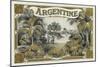 Argentine Brand Cigar Box Label-Lantern Press-Mounted Art Print