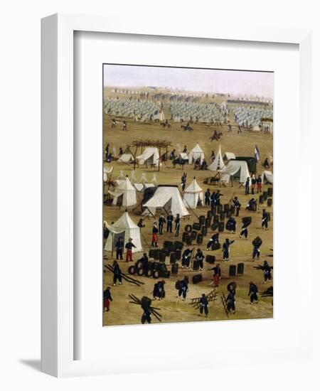 Argentine Camp During War Against Paraguay-Candido Lopez-Framed Giclee Print