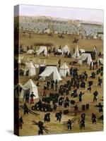 Argentine Camp During War Against Paraguay-Candido Lopez-Stretched Canvas