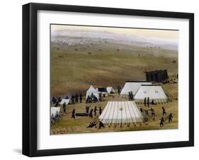 Argentine Camp During War Against Paraguay-Candido Lopez-Framed Giclee Print