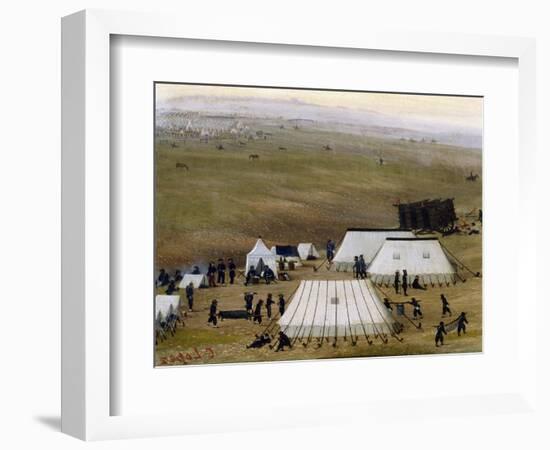 Argentine Camp During War Against Paraguay-Candido Lopez-Framed Giclee Print