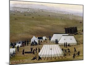 Argentine Camp During War Against Paraguay-Candido Lopez-Mounted Giclee Print