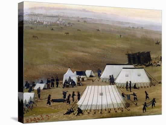 Argentine Camp During War Against Paraguay-Candido Lopez-Stretched Canvas