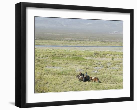 Argentine Cowboys in the Pampas, Near Malargue, Argentina, South America-McCoy Aaron-Framed Photographic Print