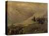 Argentine General Jose De San Martin Crossing Andes with His Army, 1817-null-Stretched Canvas