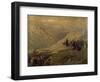 Argentine General Jose De San Martin Crossing Andes with His Army, 1817-null-Framed Giclee Print