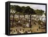 Argentine Military Encampment Along Parana Near Curuzu During War Against Paraguay-null-Framed Stretched Canvas