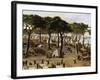 Argentine Military Encampment Along Parana Near Curuzu During War Against Paraguay-null-Framed Giclee Print