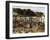 Argentine Military Encampment Along Parana Near Curuzu During War Against Paraguay-null-Framed Giclee Print