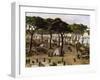 Argentine Military Encampment Along Parana Near Curuzu During War Against Paraguay-null-Framed Giclee Print