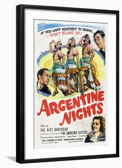 Argentine Nights, 1940-null-Framed Art Print