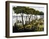 Argentine Soldiers Disembarking and Preparing Trenches-null-Framed Giclee Print