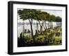 Argentine Soldiers Disembarking and Preparing Trenches-null-Framed Giclee Print