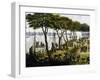 Argentine Soldiers Disembarking and Preparing Trenches-null-Framed Giclee Print