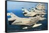 Argentine Super Etandard Planes in Flight 1982-null-Framed Stretched Canvas