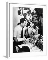 Argentinean Presidential Candidate Juan Peron Chatting with His Wife Evita during campaign party-Thomas D^ Mcavoy-Framed Premium Photographic Print