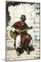 Argentinian "Gaucho Cantor," or Cowboy Guitar-Player of the Pampas, 1800s-null-Mounted Giclee Print