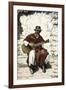 Argentinian "Gaucho Cantor," or Cowboy Guitar-Player of the Pampas, 1800s-null-Framed Giclee Print