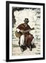 Argentinian "Gaucho Cantor," or Cowboy Guitar-Player of the Pampas, 1800s-null-Framed Giclee Print