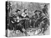 Argentinian Gaucho Playing Guitar, by Emilio Daireaux-null-Stretched Canvas