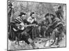 Argentinian Gaucho Playing Guitar, by Emilio Daireaux-null-Mounted Giclee Print