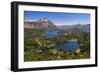 Argentinian Lake District and Andes Mountains from Cerro Campanario (Campanario Hill), Argentina-Matthew Williams-Ellis-Framed Photographic Print