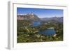 Argentinian Lake District and Andes Mountains from Cerro Campanario (Campanario Hill), Argentina-Matthew Williams-Ellis-Framed Photographic Print