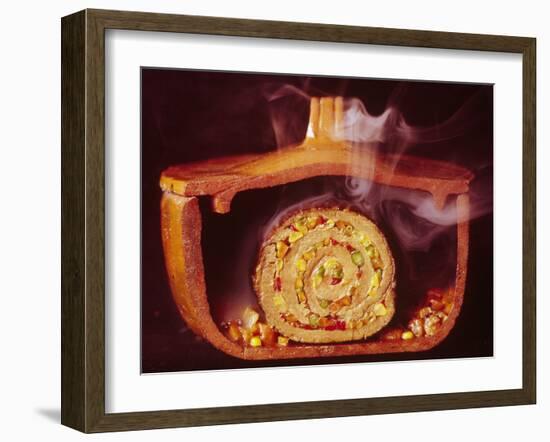 Argentinian Matambre, a Slice of Beef Rolled with Vegetables and Chilies-John Dominis-Framed Photographic Print