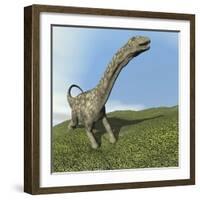 Argentinosaurus Dinosaur-null-Framed Art Print