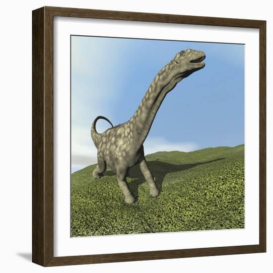 Argentinosaurus Dinosaur-null-Framed Art Print