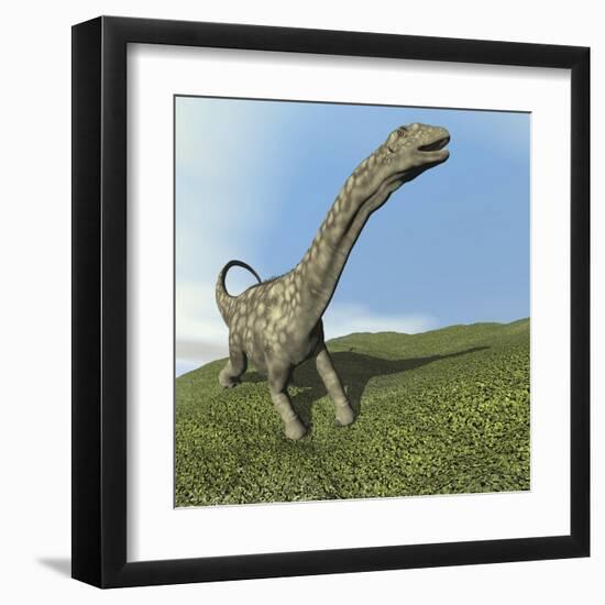 Argentinosaurus Dinosaur-null-Framed Art Print