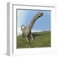 Argentinosaurus Dinosaur-null-Framed Art Print