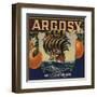 Argosy Brand - Irwindale, California - Citrus Crate Label-Lantern Press-Framed Art Print