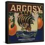 Argosy Brand - Irwindale, California - Citrus Crate Label-Lantern Press-Framed Stretched Canvas