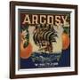 Argosy Brand - Irwindale, California - Citrus Crate Label-Lantern Press-Framed Art Print