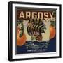 Argosy Brand - Irwindale, California - Citrus Crate Label-Lantern Press-Framed Art Print