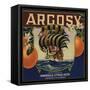 Argosy Brand - Irwindale, California - Citrus Crate Label-Lantern Press-Framed Stretched Canvas
