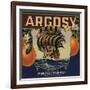 Argosy Brand - Irwindale, California - Citrus Crate Label-Lantern Press-Framed Art Print