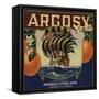 Argosy Brand - Irwindale, California - Citrus Crate Label-Lantern Press-Framed Stretched Canvas