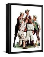 "Arguing the Call,"August 30, 1930-Alan Foster-Framed Stretched Canvas