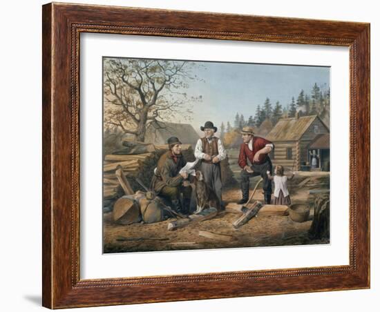 Arguing the Point, Engraved by Nathaniel Currier (1813-88) 1855-Arthur Fitzwilliam Tait-Framed Giclee Print