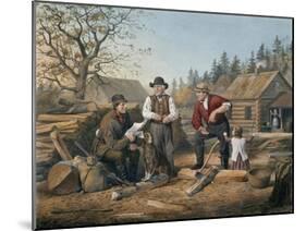 Arguing the Point, Engraved by Nathaniel Currier (1813-88) 1855-Arthur Fitzwilliam Tait-Mounted Giclee Print