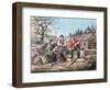 Arguing the Point - the Latest News, 1855-Currier & Ives-Framed Giclee Print