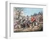 Arguing the Point - the Latest News, 1855-Currier & Ives-Framed Giclee Print