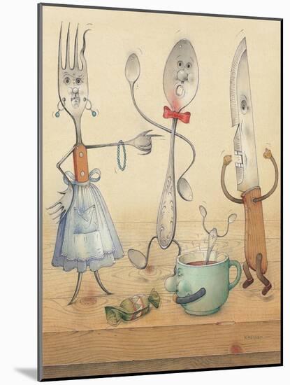 Argument, 2003-Kestutis Kasparavicius-Mounted Giclee Print