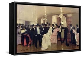 Argument in the Corridors of the Opera, 1889-Jean Béraud-Framed Stretched Canvas