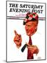 "Argyle Golfer," Saturday Evening Post Cover, August 31, 1935-J.F. Kernan-Mounted Giclee Print