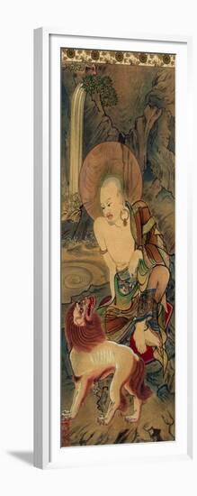 Arhat, Japanese, Late Kamakura Period, 14th Century-null-Framed Giclee Print