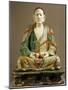 Arhat Tamrabhadra Seated, Glazed Tri-Color Terracotta Statue, China-null-Mounted Giclee Print